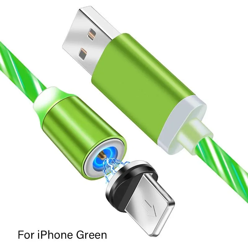 Magnetic Streamer LED Glow Lighting USB 8 Pin Fast Charger