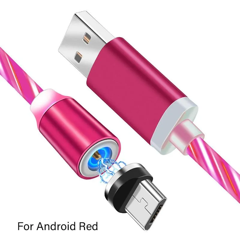 Magnetic Streamer LED Glow Lighting USB 8 Pin Fast Charger