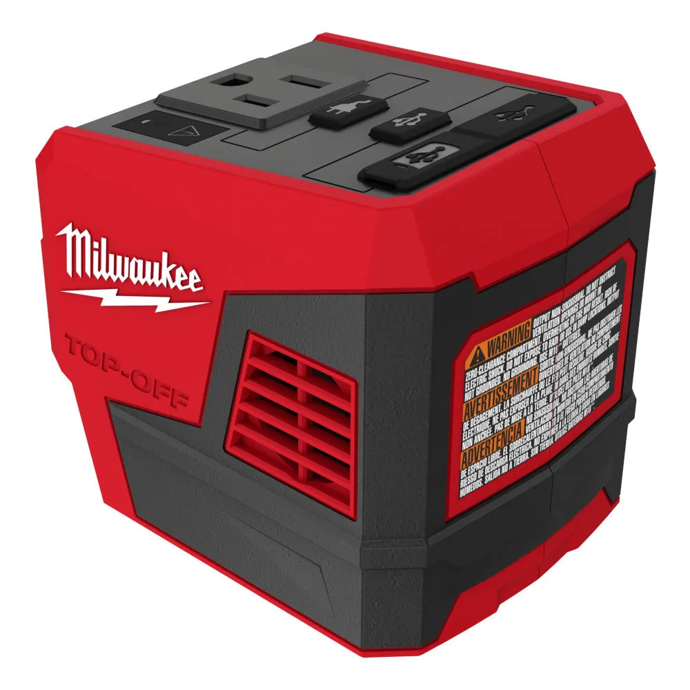 Milwaukee 2846-21HO M18 TOP-OFF 175W Power Supply & M18 Redlithium High Output XC6.0 Battery Pack