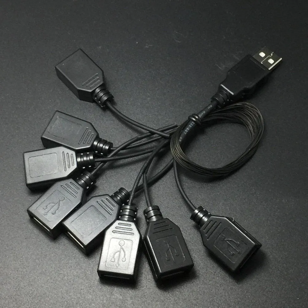 MOC  Compatible  LED Lighting Set DIY toys USB Adapter Cable 1 Male To 8/4 Female Outlets For Light Up The