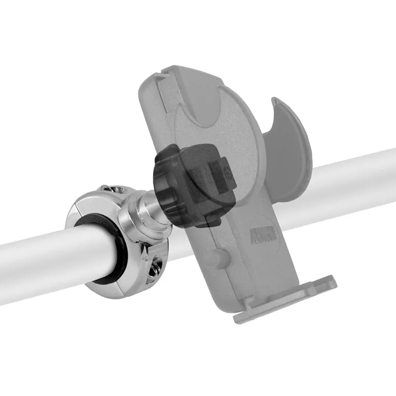 Motorcycle Handlebar Mount - Dual-T Compatible - Chrome Aluminum - Dual-T Compatible
