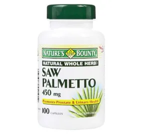 Natures Bounty Saw Palmetto 450mg Capsules, 100 Count