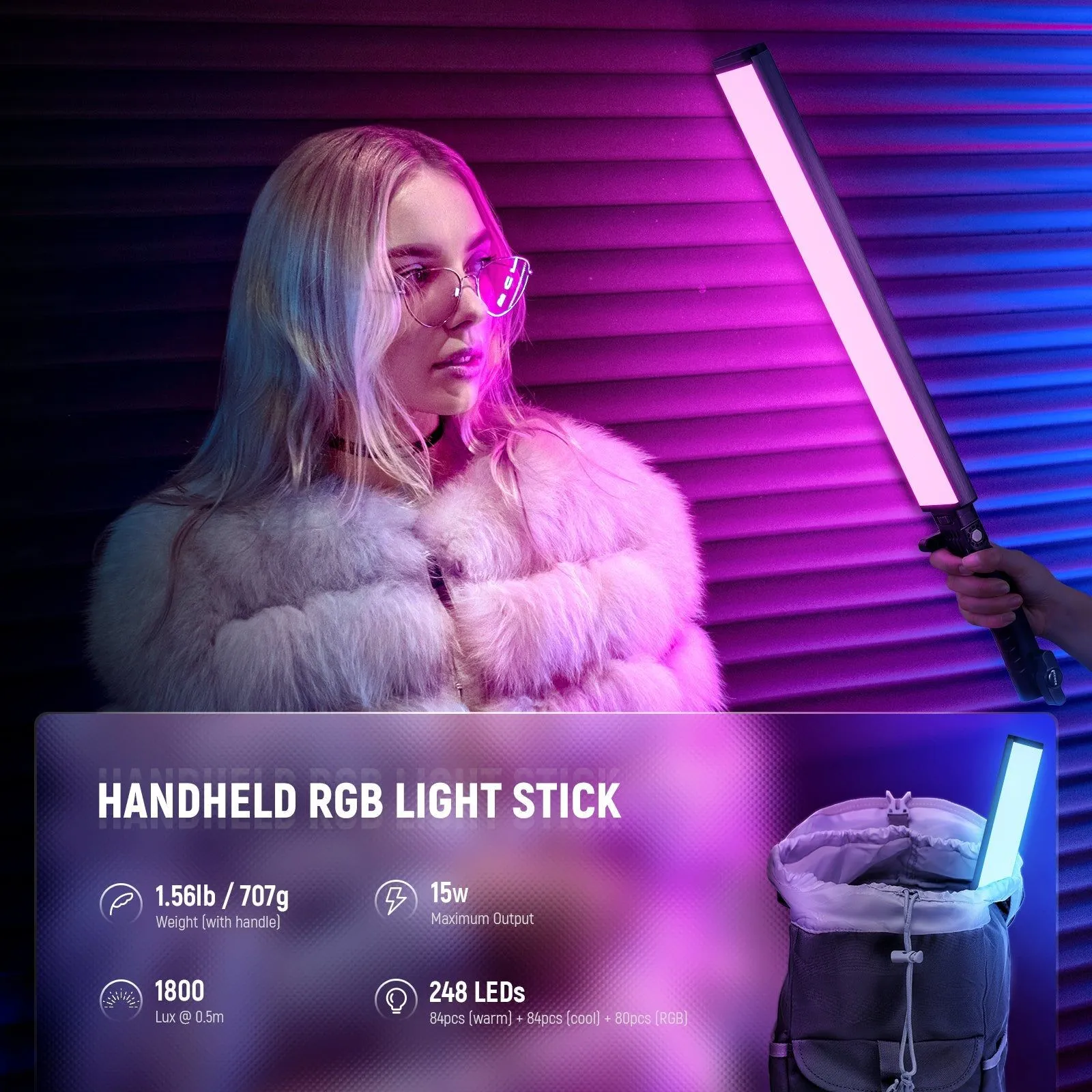 Neewer BH30S RGB LED Tube Light