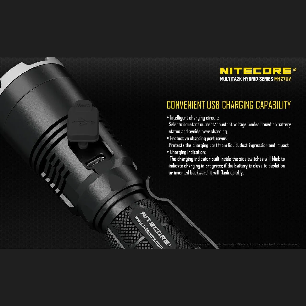 NITECORE MH27UV HUNTING KIT - 1000 LUMENS
