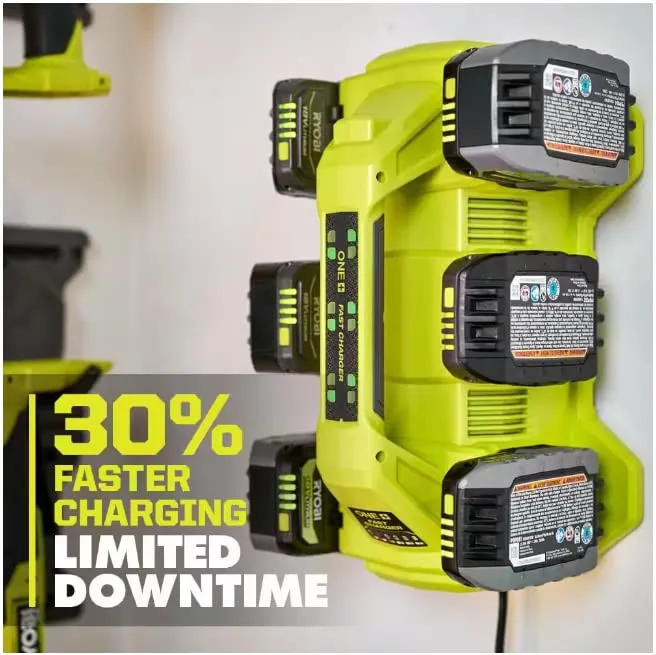 Open Box -  RYOBI ONE  18V 6-Port Fast Charger
