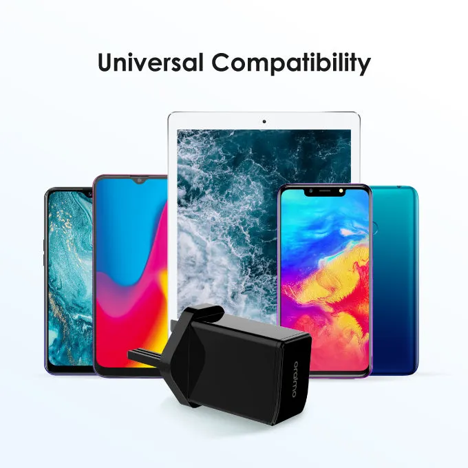 oraimo Charger Kit 2A Fast Charging  Europe Type Wall Charger with Micro USB Cable