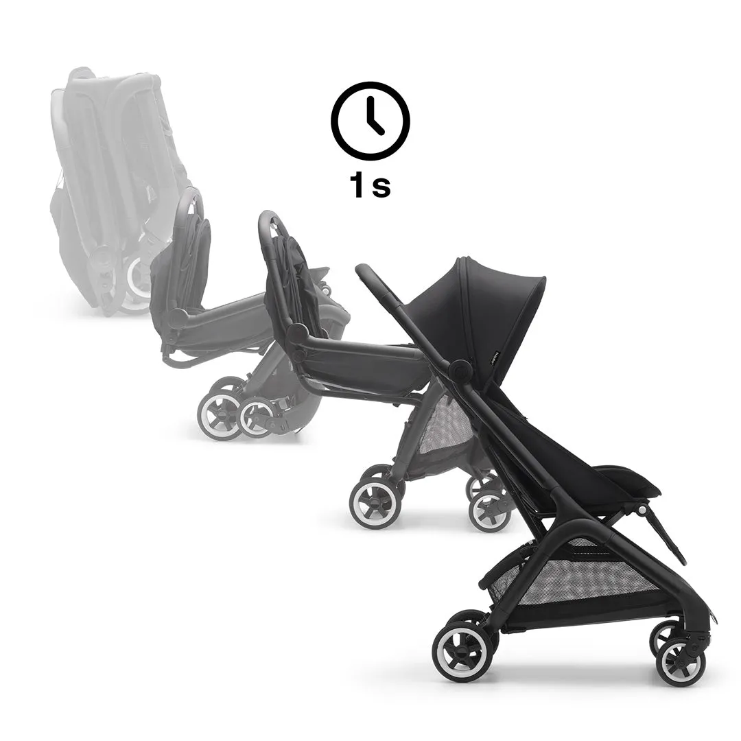 Outlet - Bugaboo Butterfly Travel Pushchair - Black/Midnight Black