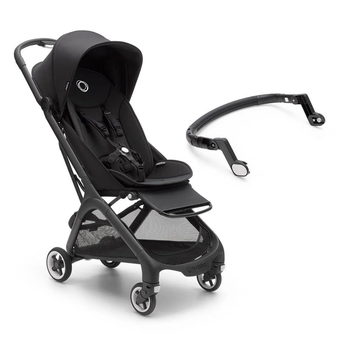 Outlet - Bugaboo Butterfly Travel Pushchair - Black/Midnight Black