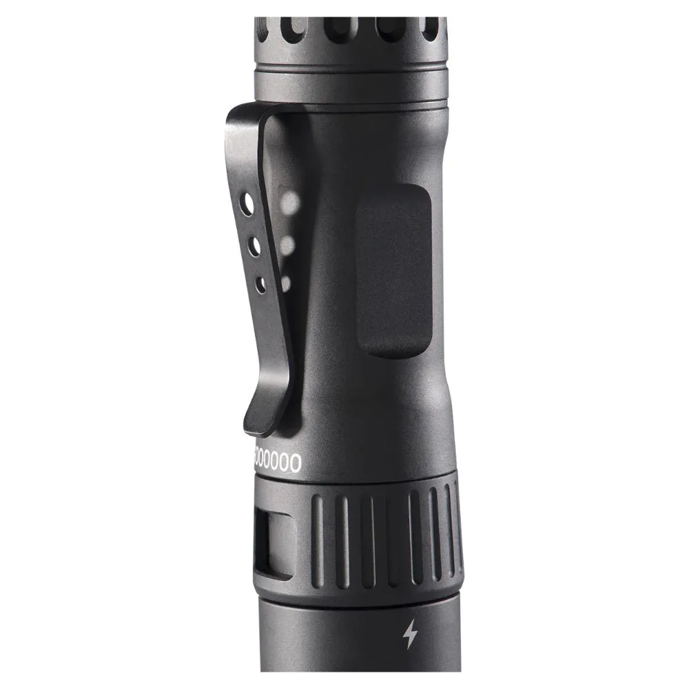 Pelican 7100 Tactical Rechargeable Flashlight LED Light (Black) w/ USB Adapters