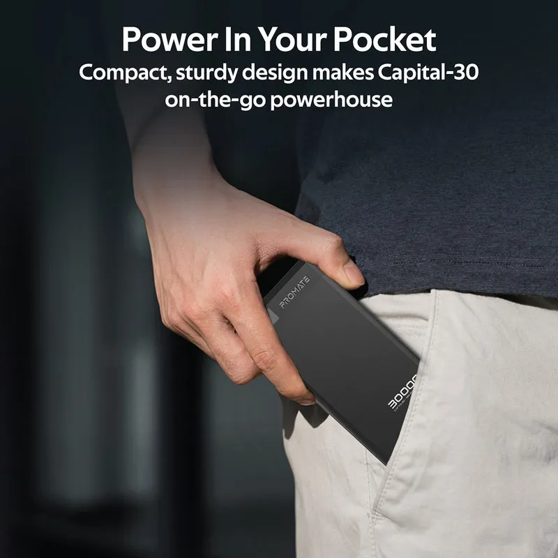 Promate Capital-30 78W High Capacity 30000mAh PowerBank