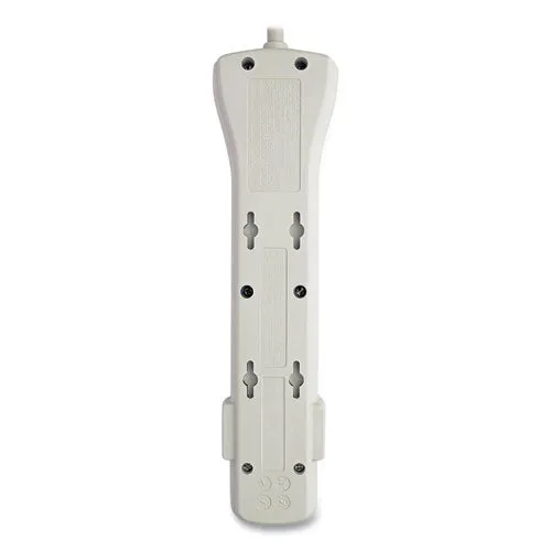 Protect It! Surge Protector, 7 Ac Outlets, 7 Ft Cord, 2,160 J, Light Gray