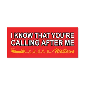 "CALLING AFTER ME" BUMPER STICKER