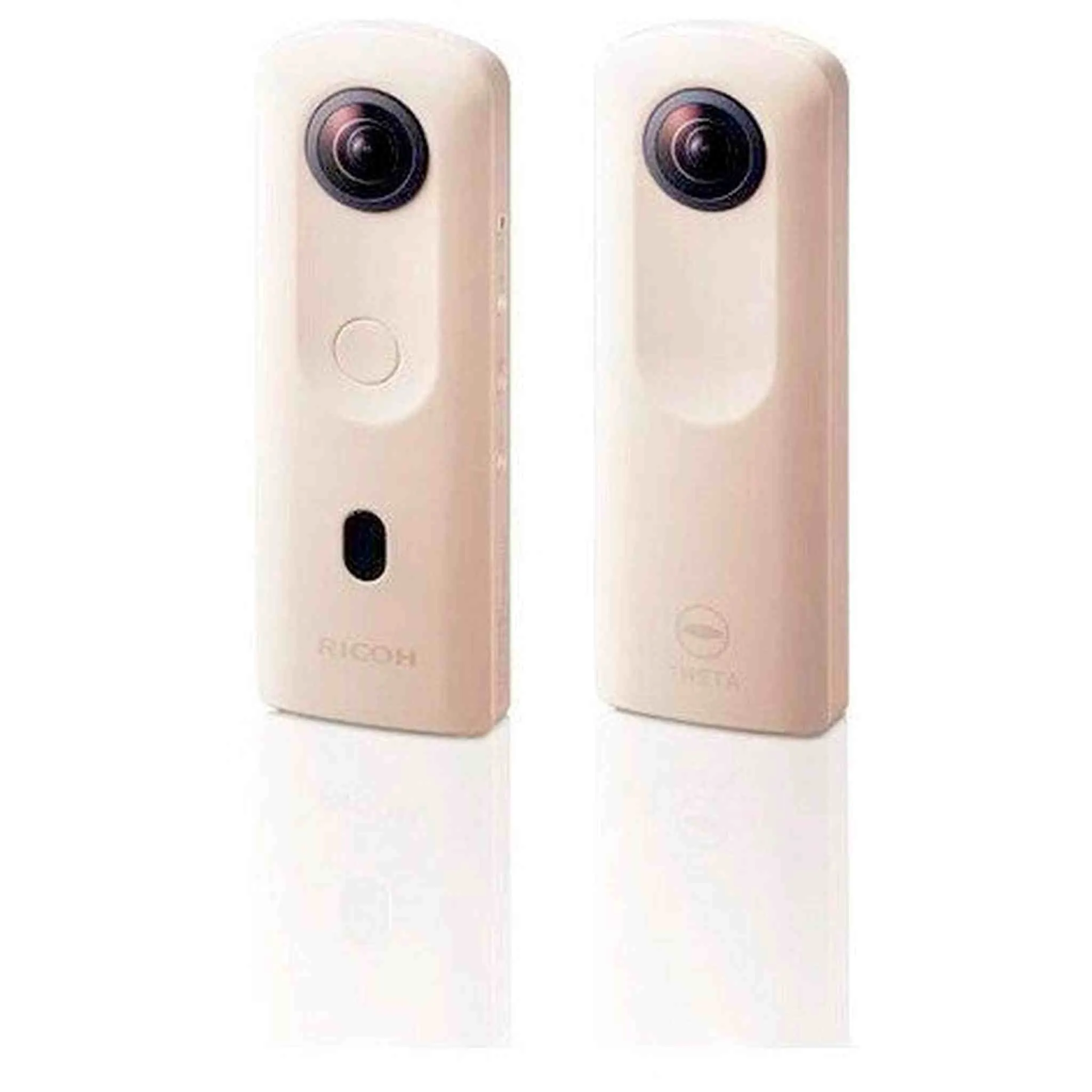 Ricoh Theta SC2 Beige 360° Camera 4K Video with Image Stabilization High-Speed Data Transfer Portrait Shooting with Face Detection Thin & Lightweight