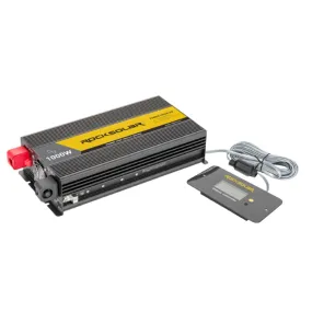 ROCKSOLAR 1000W 12V Pure Sine Wave Power Inverter with Remote Control Panel