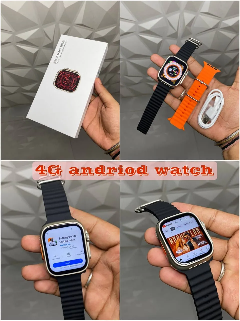 S8 Ultra 4G SIM Card Android Smartwatch