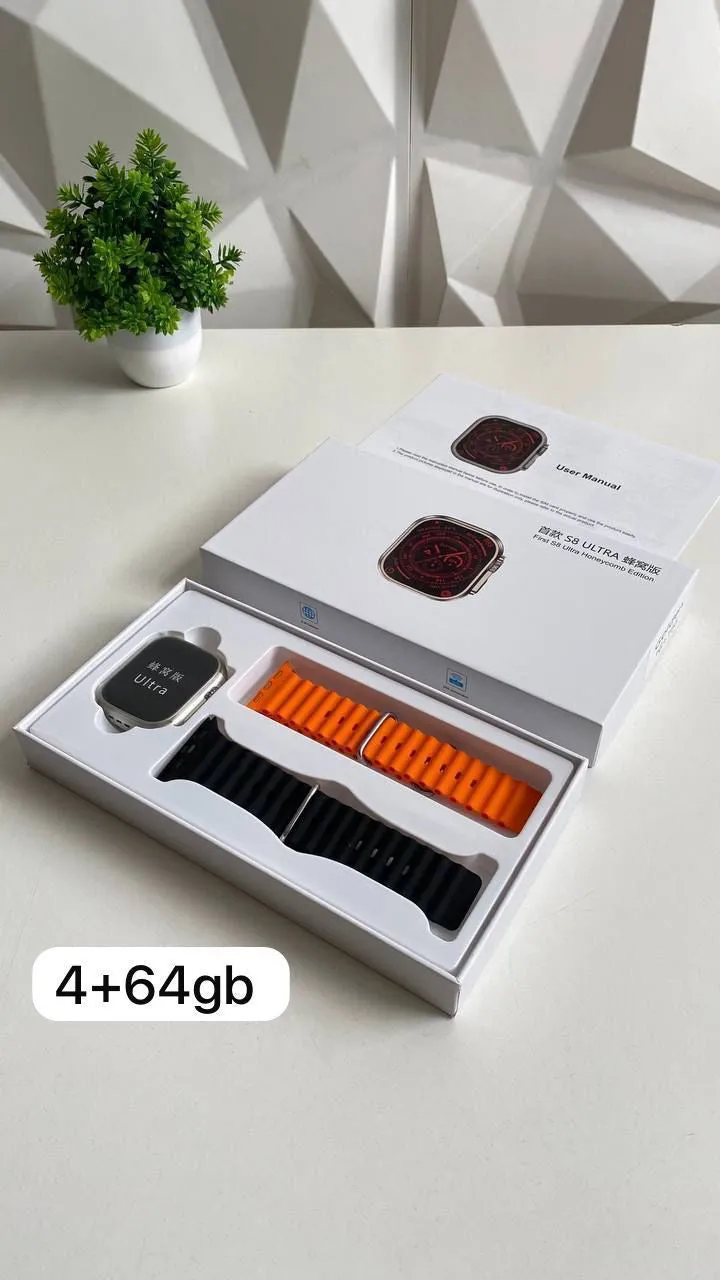 S8 Ultra 4G SIM Card Android Smartwatch