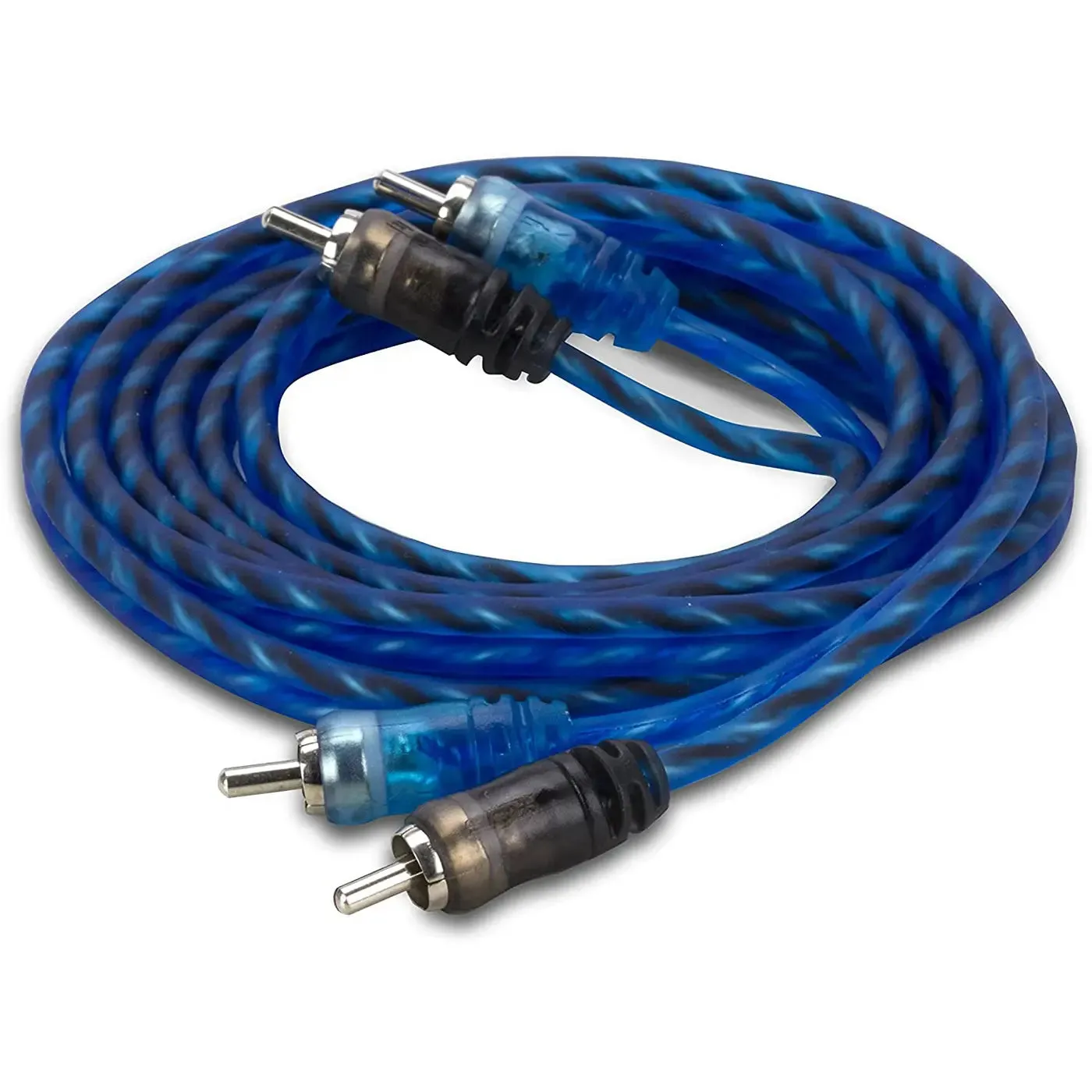 Scosche EFXRCT25 25 ft. Core Twisted RCA Cable Split-Tip Micro-Barrel