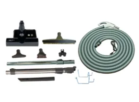 SEBO Deluxe Central Vacuum Kit with Black ET-1 12″ Power Head (30Ft-35Ft)
