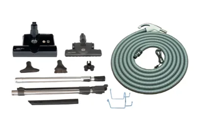 SEBO Premium Central Vacuum Kit with Black ET-1 12″ Power Head (30Ft-35Ft)
