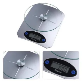 Silver Alloy Digital Kitchen Scale Ke-5