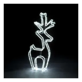 Snowtime Ropelight Deer with White LEDs