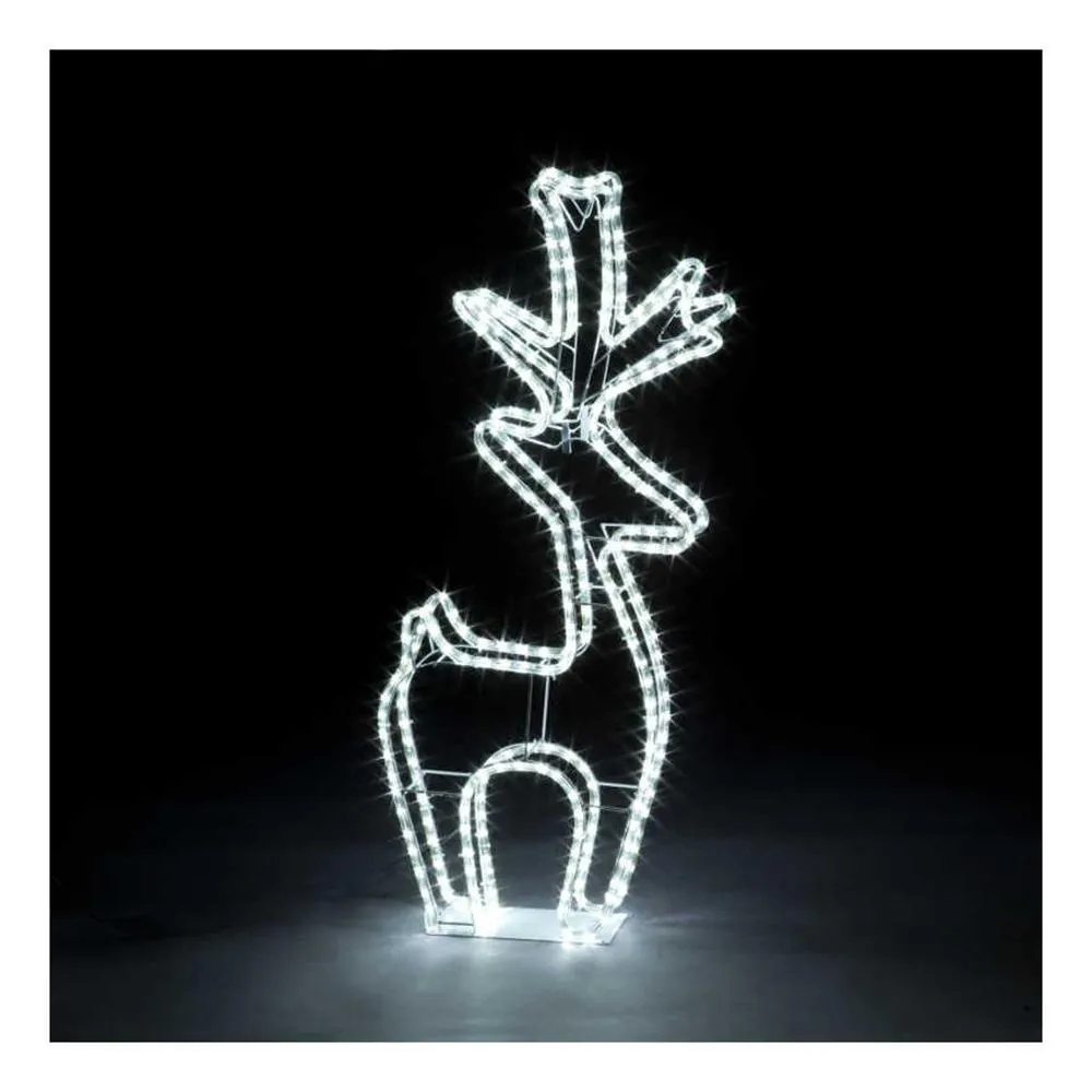Snowtime Ropelight Deer with White LEDs