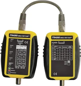 Sperry Instruments Cable-Test Series TT64202 Cable Tester, Black/Yellow :CD 1: QUANTITY: 1