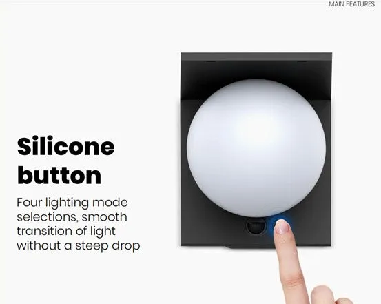 Spherical Wall Light With PIR #6980