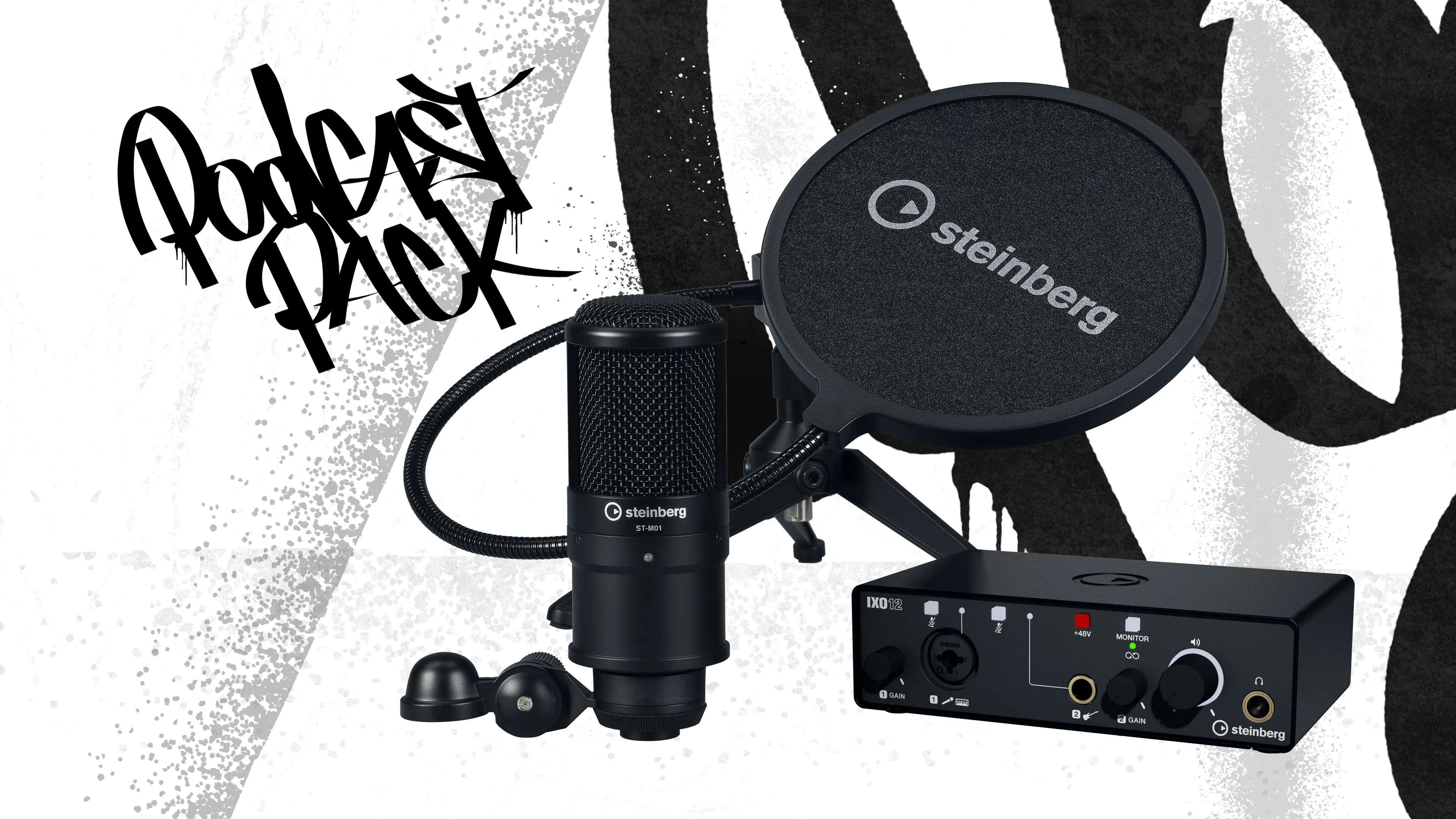 Steinberg IXO12PSPACK Audio Interface Podcast Pack