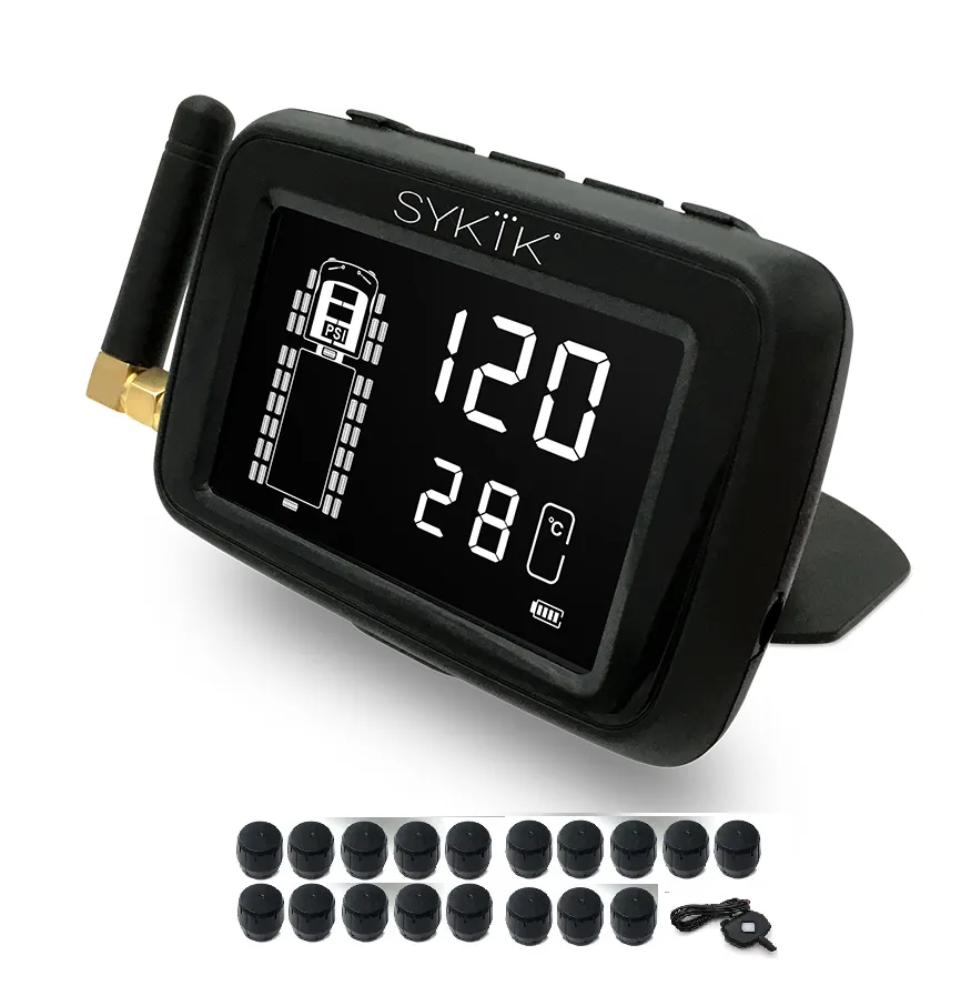SYKIK SRTP901B TPMS for heavy duty RVs and trucks for up to 36 wheels