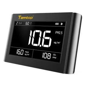 Temtop P1000 CO2 Air Quality Monitor PM2.5 PM10 Tabletop Detector