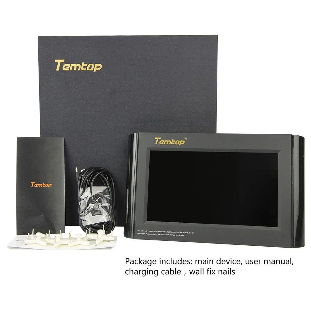 Temtop P1000 CO2 Air Quality Monitor PM2.5 PM10 Tabletop Detector