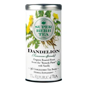 The Republic of Tea Super Herb Dandelion Tea Tin 36 Ct.