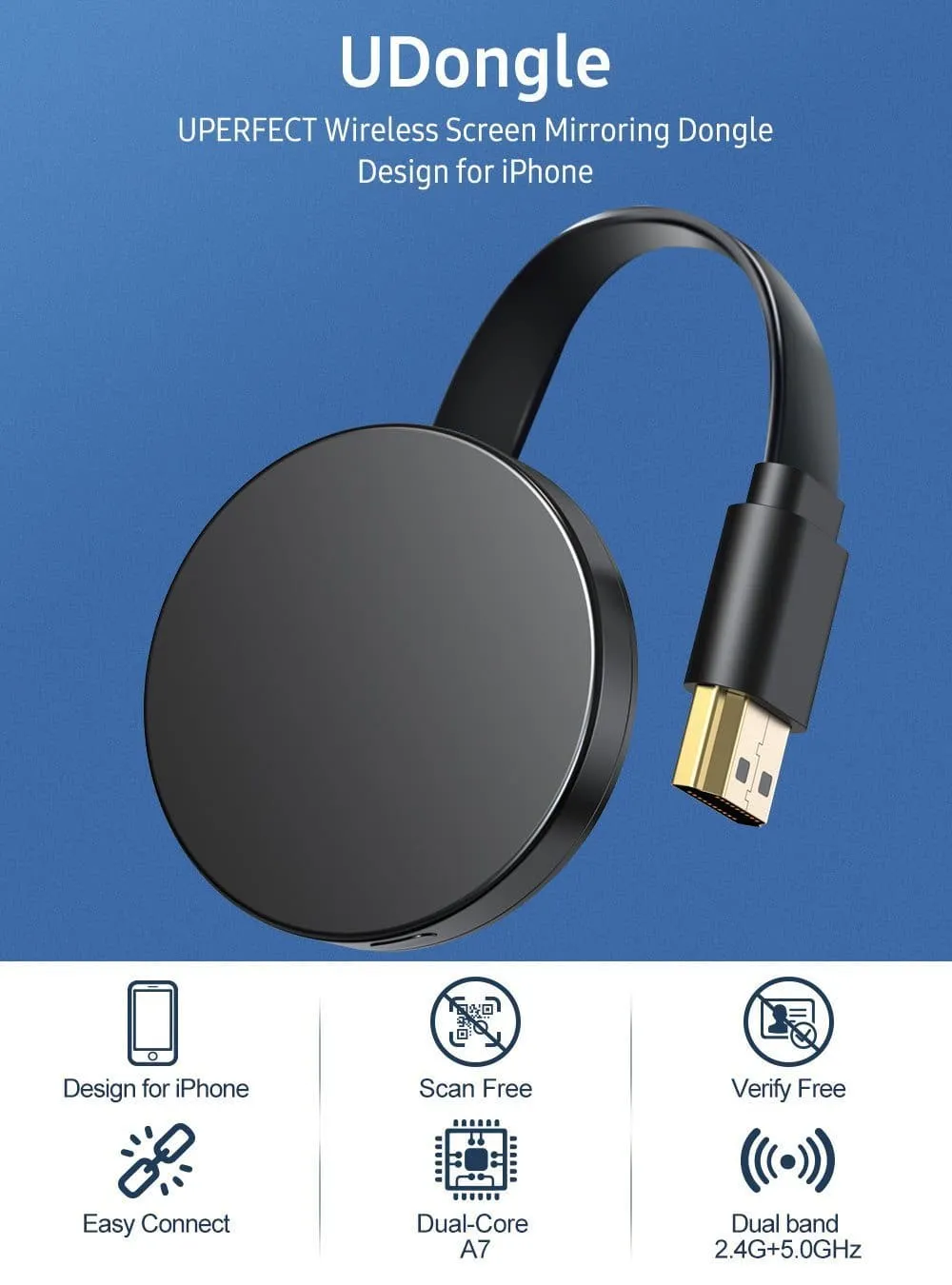 UAdapter - Miracast iPhone, Android, Universal Dongle | UPERFECT