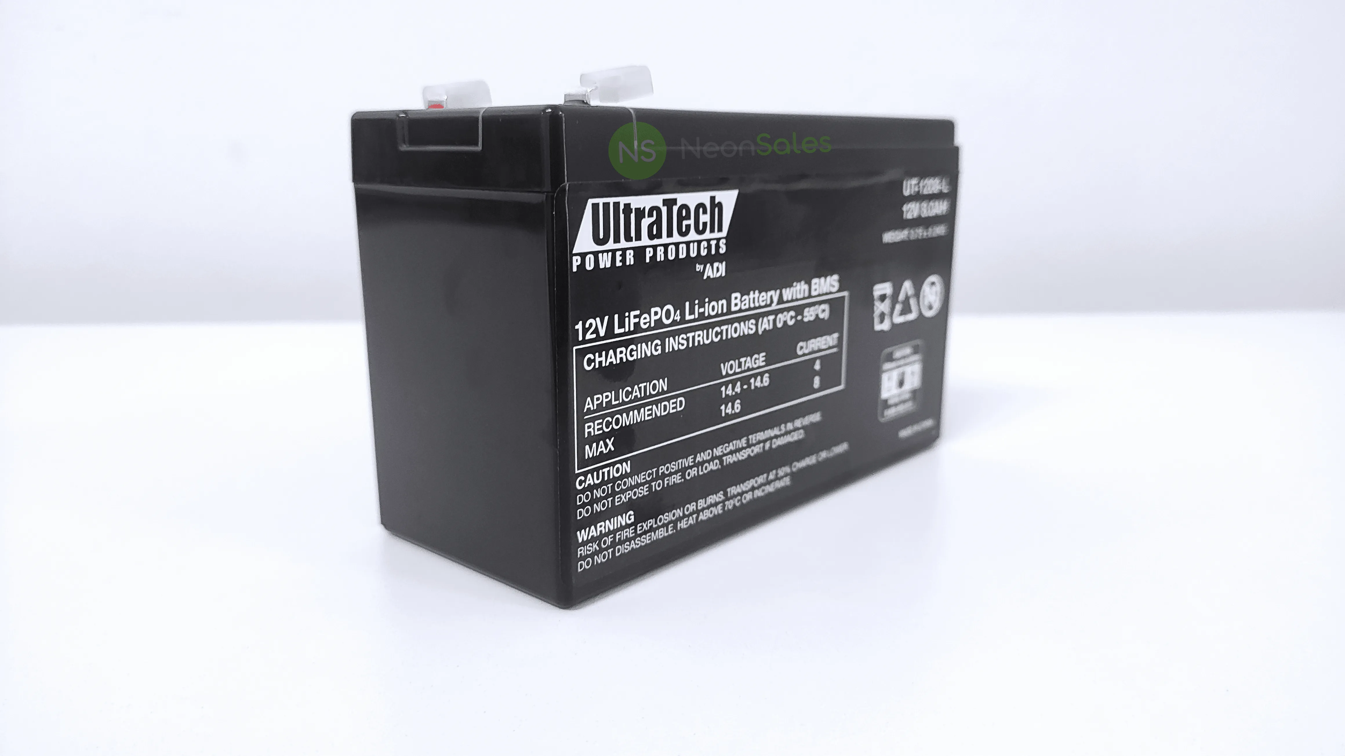 ULTRATECH 12V 8AH LITHIUM LIFEP04 BATTERY
