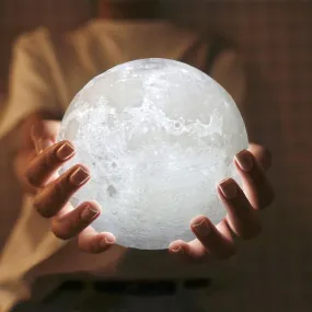 USB charging LED 3D Moon nightlight lamp