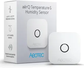 (USED/OPEN-BOX) Aeotec ZWA039 aerQ Temperature & Humidity Sensor (Z-Wave Plus)