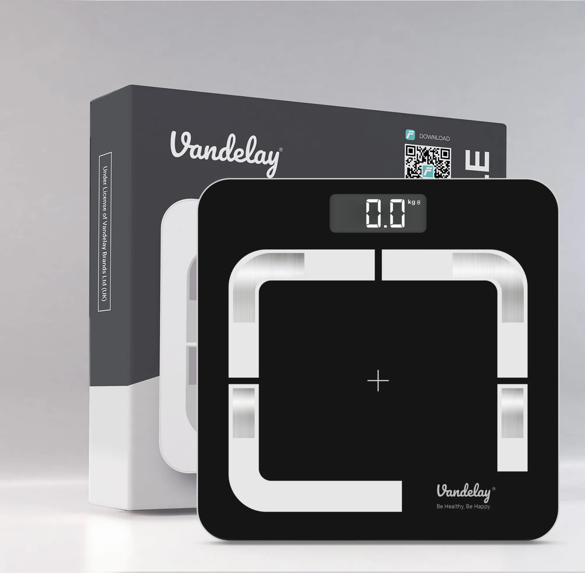 Vandelay Sleek Smart Digital Bluetooth BMI Electronic Weighing Scale ( Black )