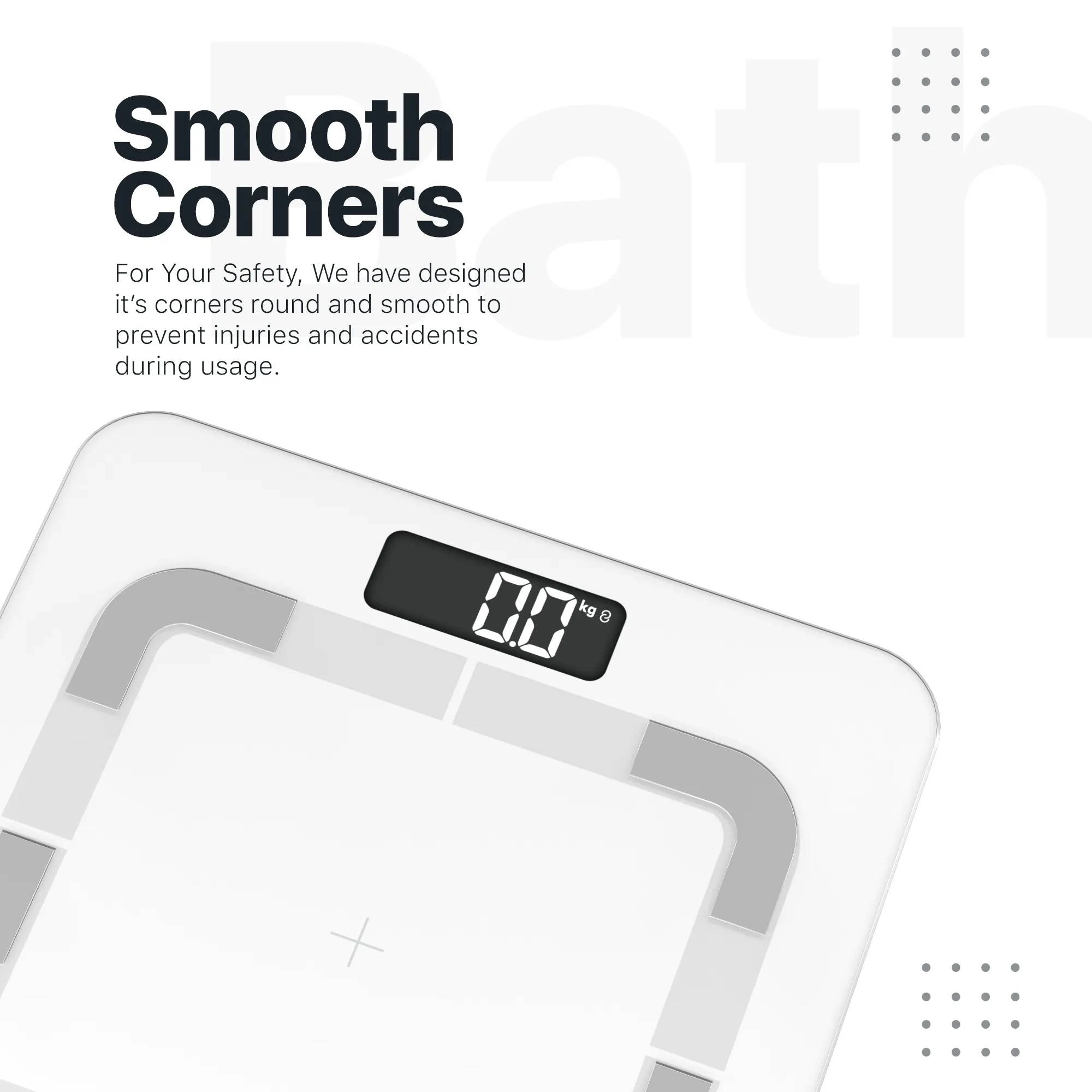 Vandelay Sleek Smart Digital Bluetooth BMI Electronic Weighing Scale ( White )
