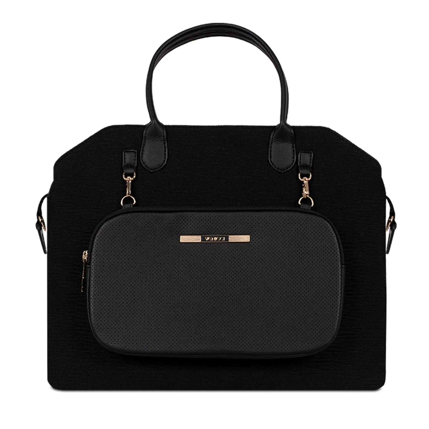 Venicci Tinum Upline Complete Travel System Bundle in All Black