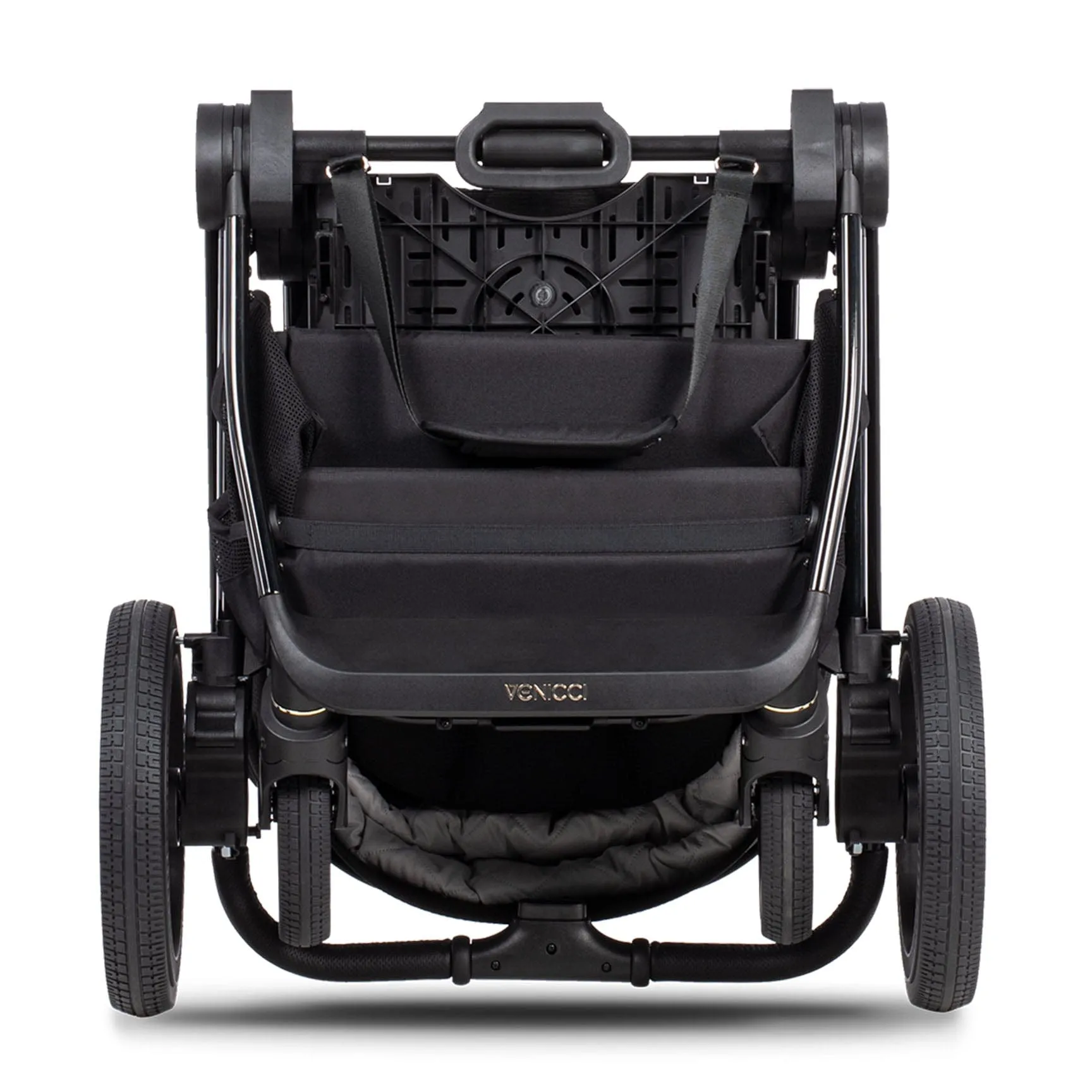 Venicci Tinum Upline Complete Travel System Bundle in All Black
