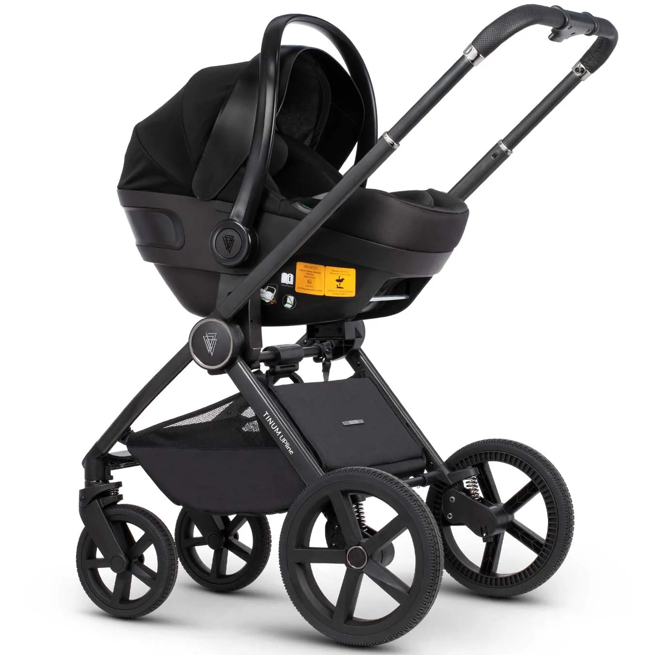 Venicci Tinum Upline Complete Travel System Bundle in Slate Grey
