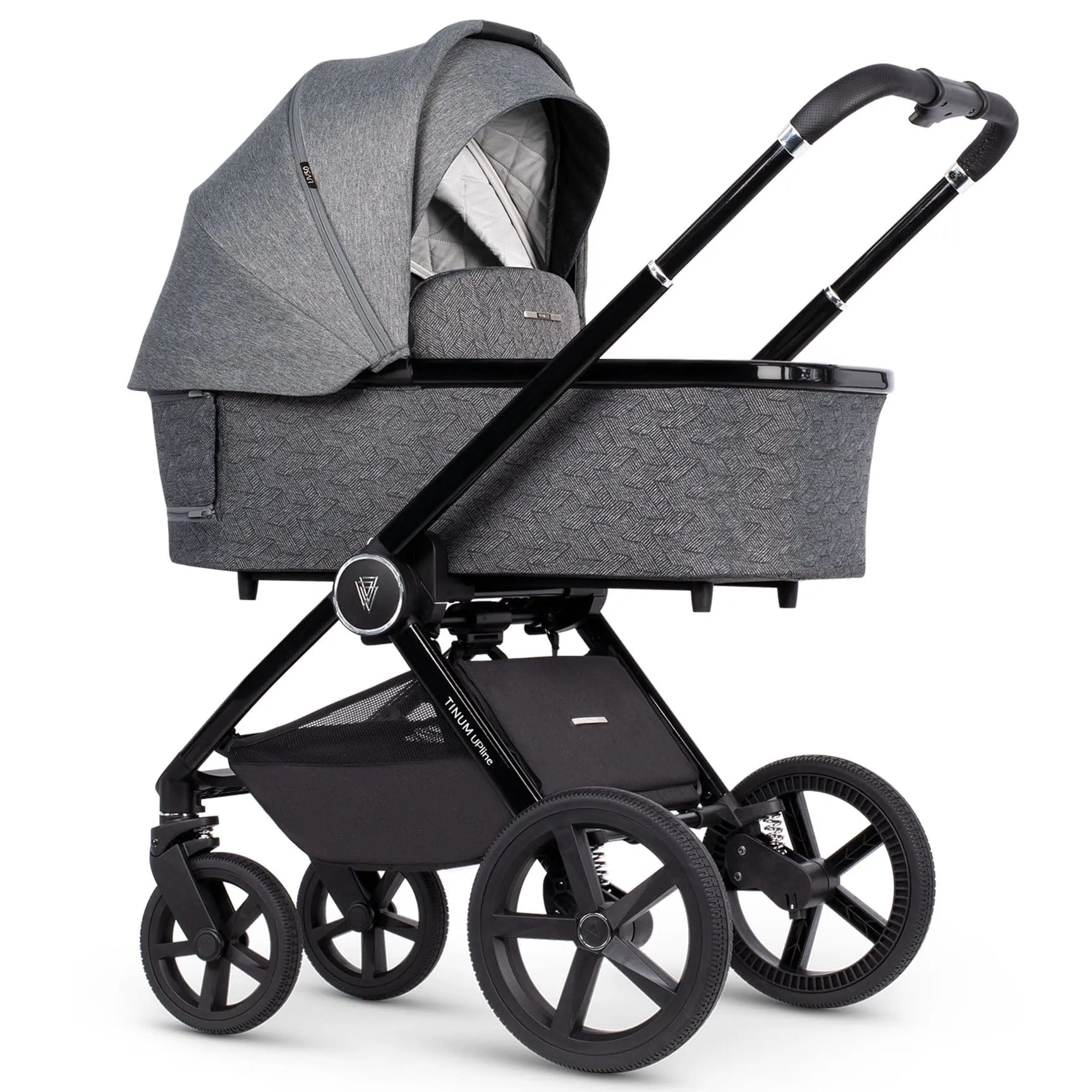 Venicci Tinum Upline Complete Travel System Bundle in Slate Grey