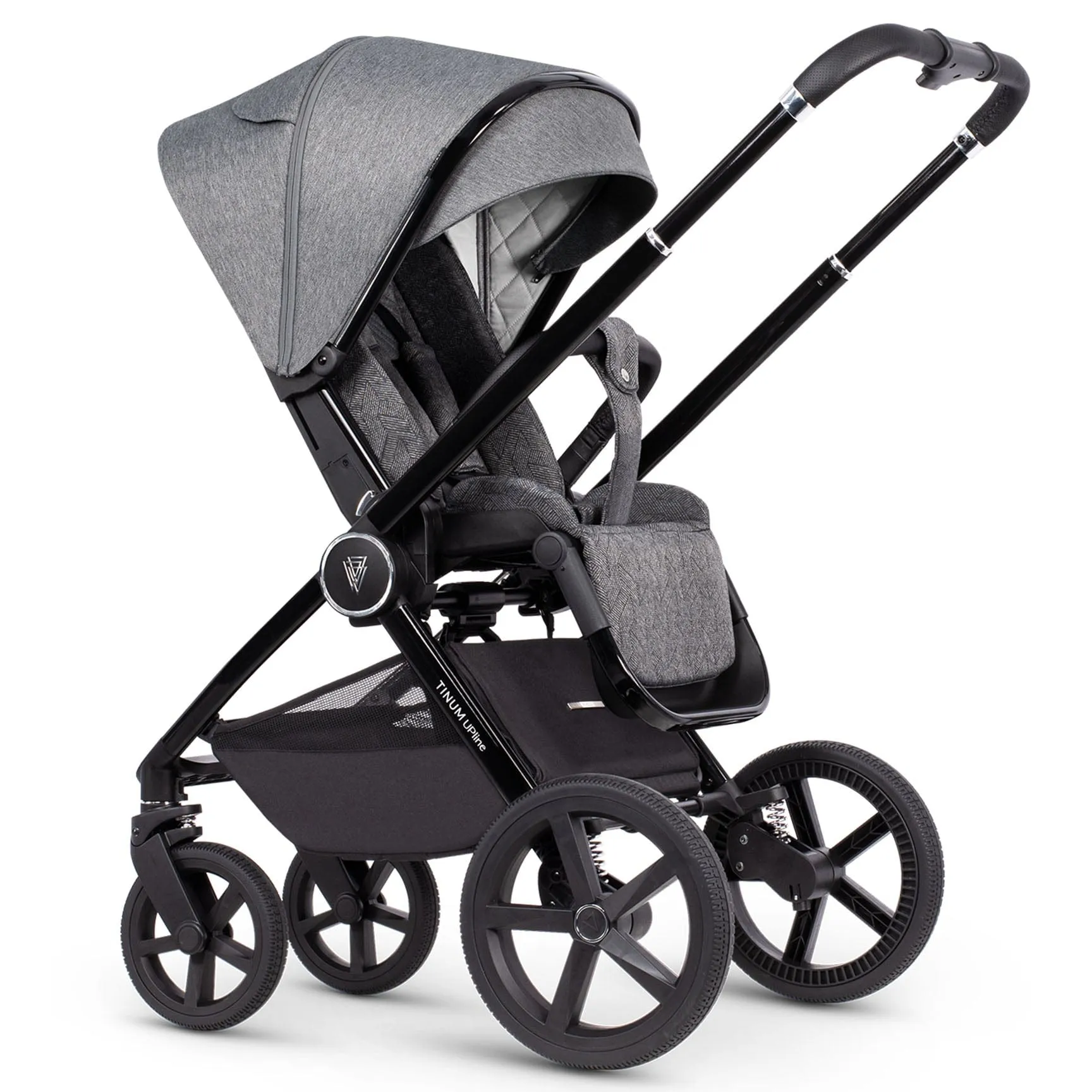 Venicci Tinum Upline Complete Travel System Bundle in Slate Grey