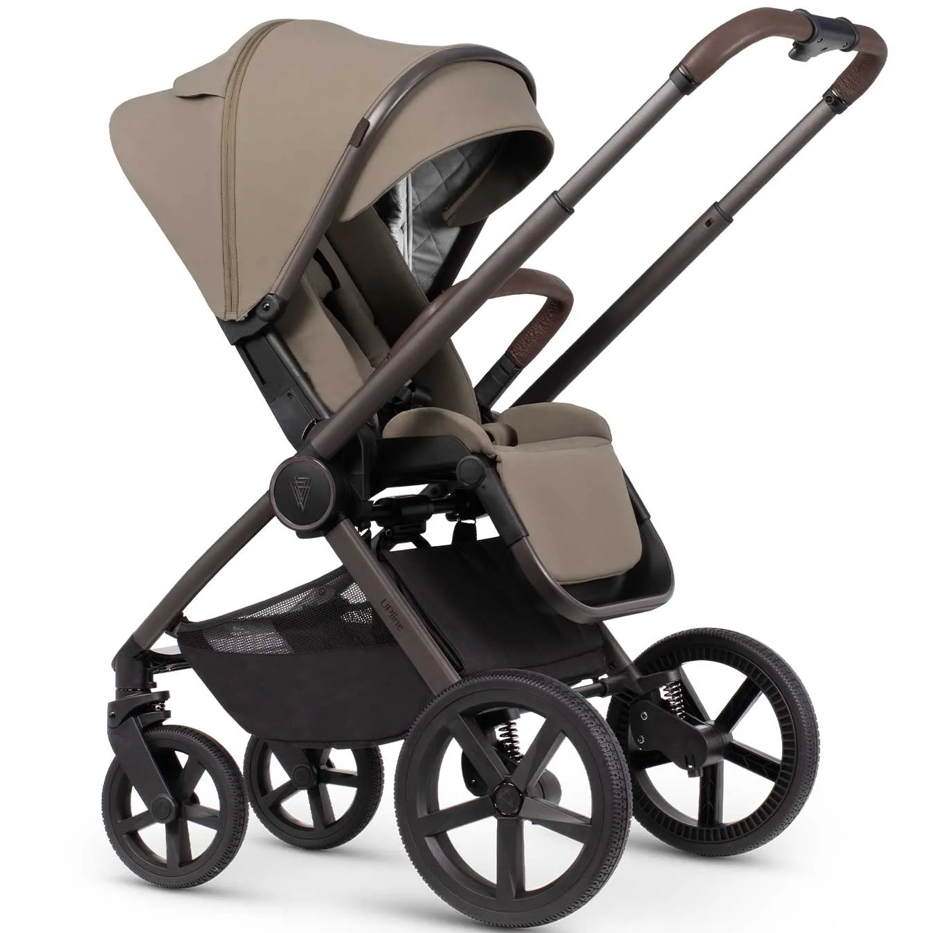 Venicci Tinum Upline SE Complete Travel System Bundle in Powder