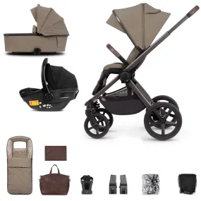 Venicci Tinum Upline SE Complete Travel System Bundle in Powder