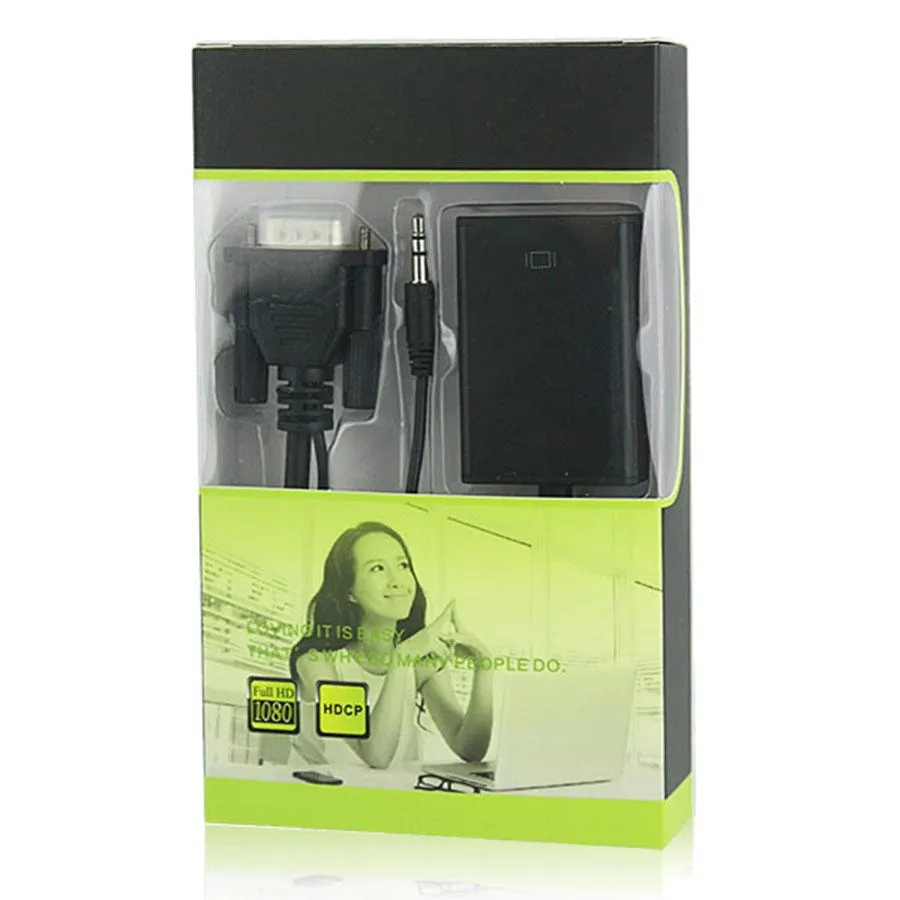 VGA to HDMI Converter with Audio Support