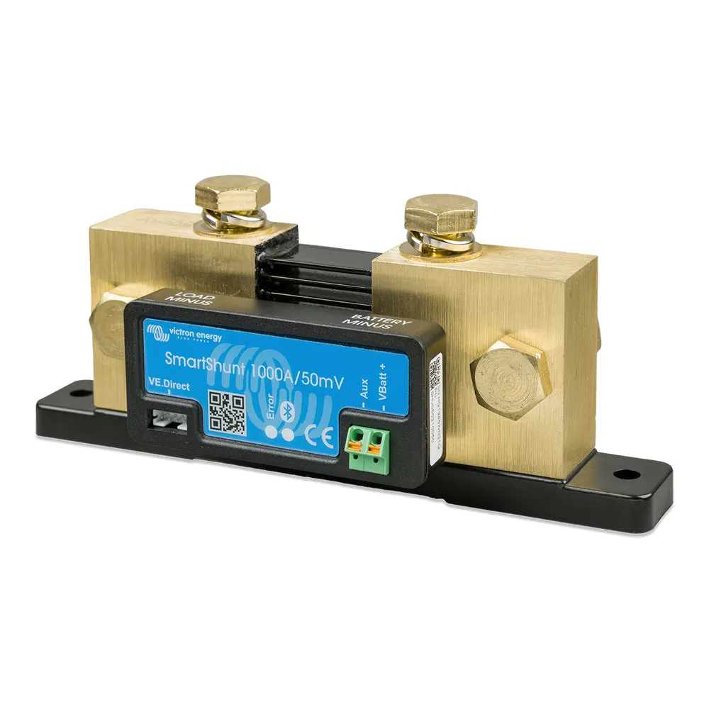 Victron 1000A 50mV SmartShunt Bluetooth Battery Monitor - Energy Efficient