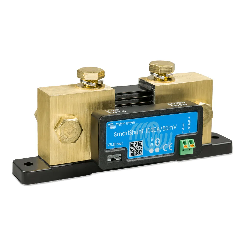 Victron 1000A 50mV SmartShunt Bluetooth Battery Monitor - Energy Efficient
