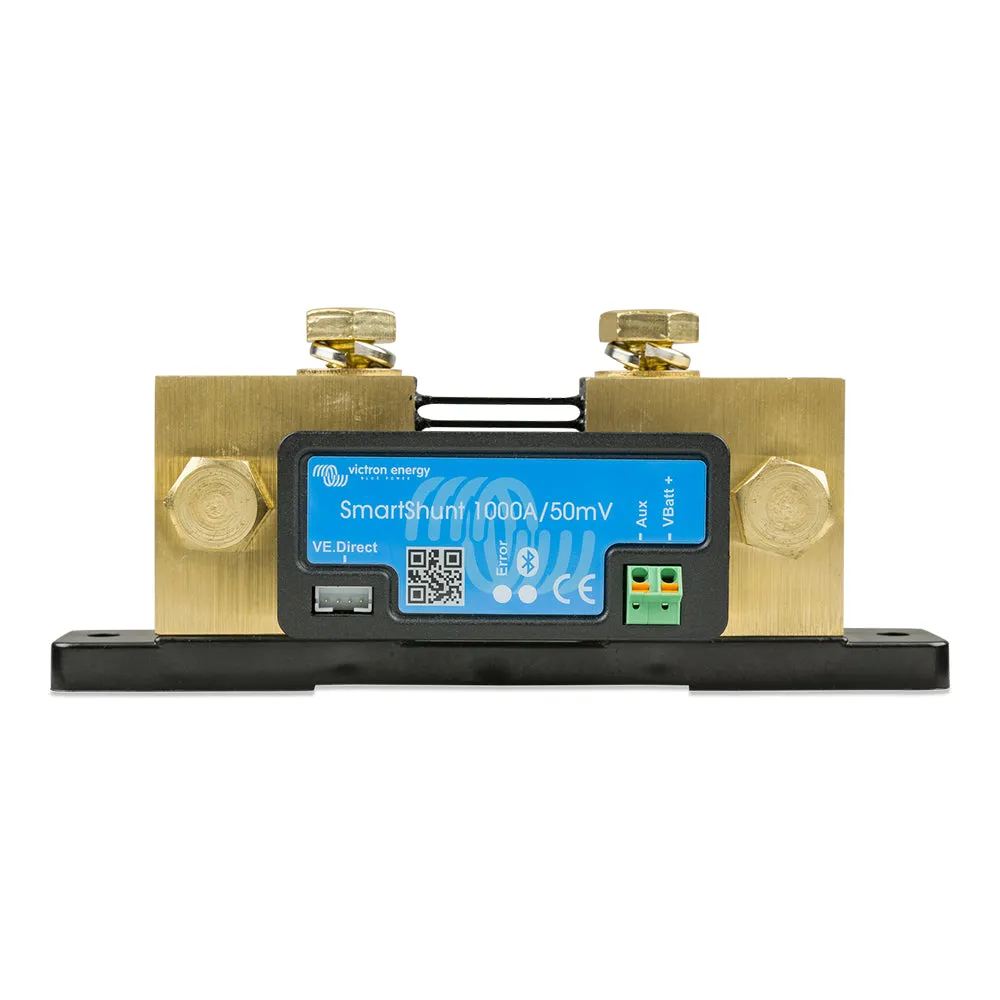 Victron 1000A 50mV SmartShunt Bluetooth Battery Monitor - Energy Efficient